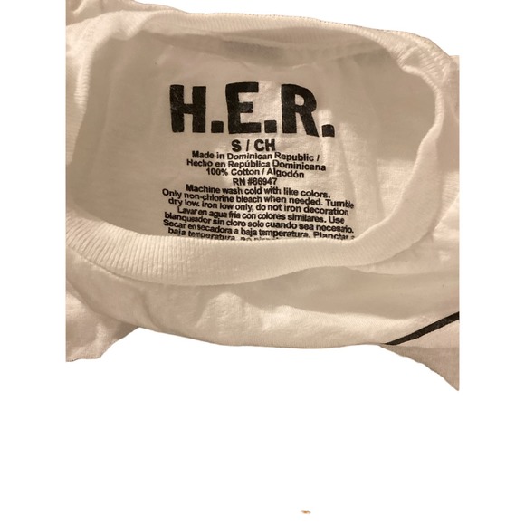 Pre-owned Great Condition H.E.R T-Shirt size Small - Picture 3 of 4